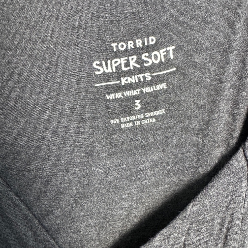 Torrid Gray Super Soft Knit dress - Picture 2 of 2
